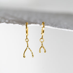 Mismatched Wishbone Earrings